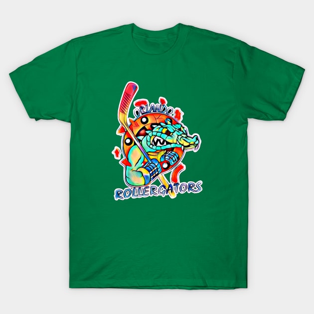 Orlando Rollergators Roller Hockey T-Shirt by Kitta’s Shop